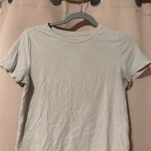Old Navy Women's Beige Short Sleeve Tee